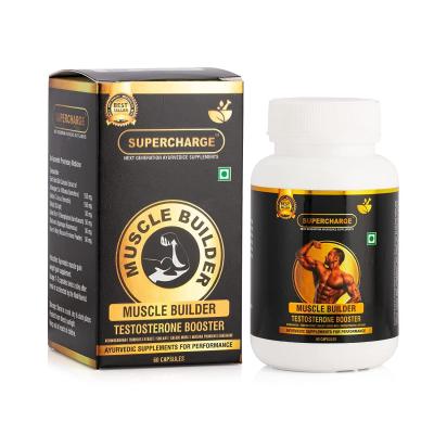 Supercharge Testosterone Booster Supplement and Boost Men Muscle Growth and Energy (60 Capsules)